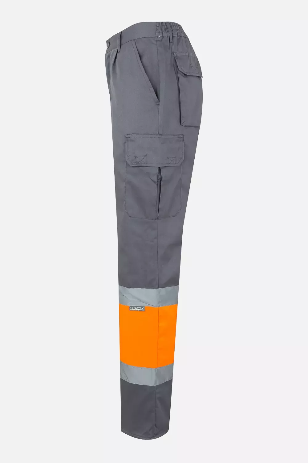 Velilla 0157-08-19-2, High-Vis Trousers, Size 4XL/5XL, Grey/Hi-Vis Orange, image 2