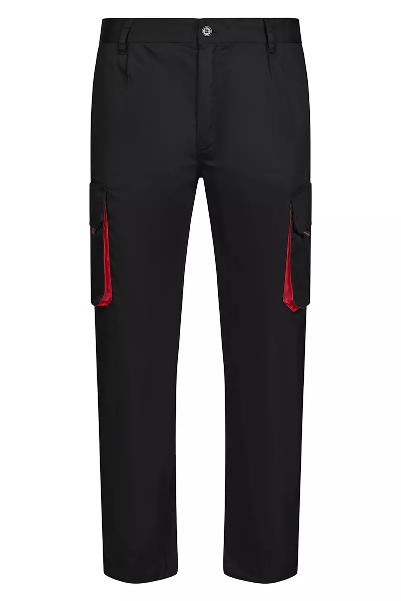 Velilla Work Trousers, Black/Red