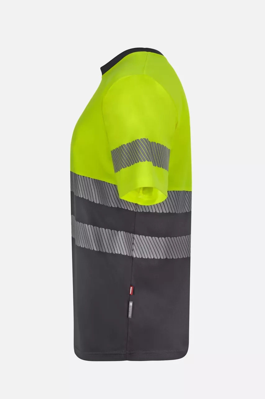Velilla 305633-08-20, High-Vis T-Shirt, Grey/Hi-Vis Yellow, image 4, gallery thumbnail