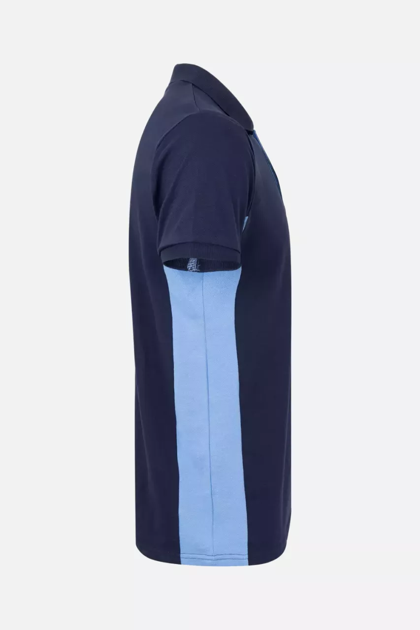 Velilla 105504-61-05, Polo Shirt, Navy Blue/Sky Blue, image 2, gallery thumbnail