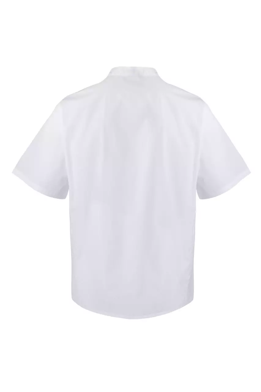 Velilla 405201-07, Short-Sleeved Chef Jacket, White, image 3, gallery thumbnail