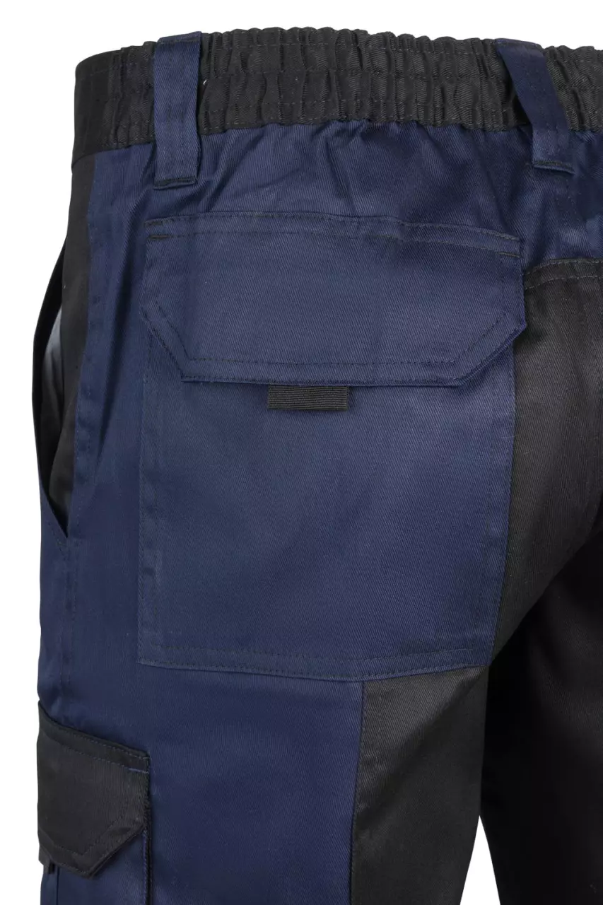 Velilla 103021B-61-00, Work Shorts, Navy Blue/Black, image 2, gallery thumbnail