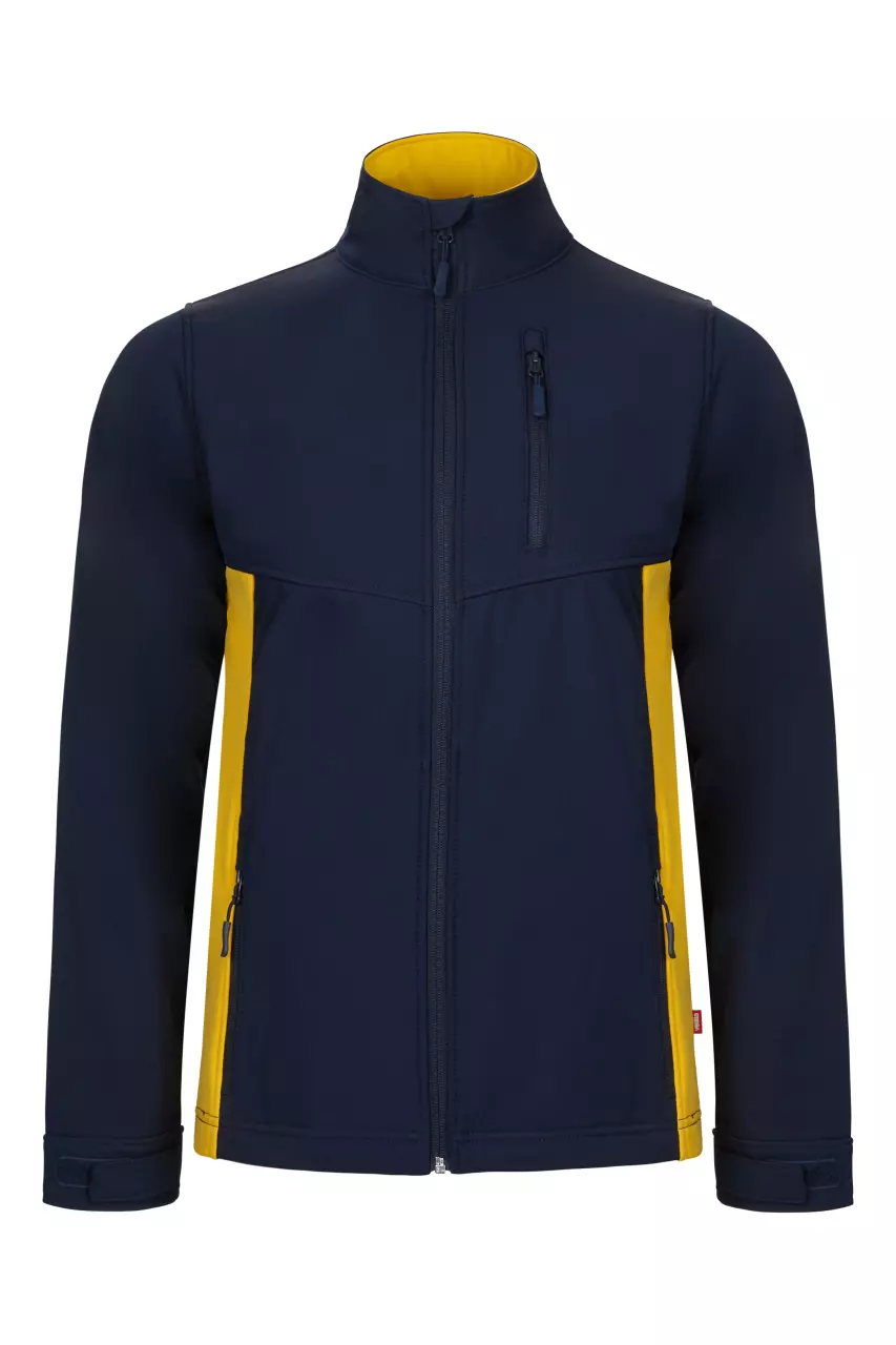 Velilla Work Jacket, Navy Blue/Yellow