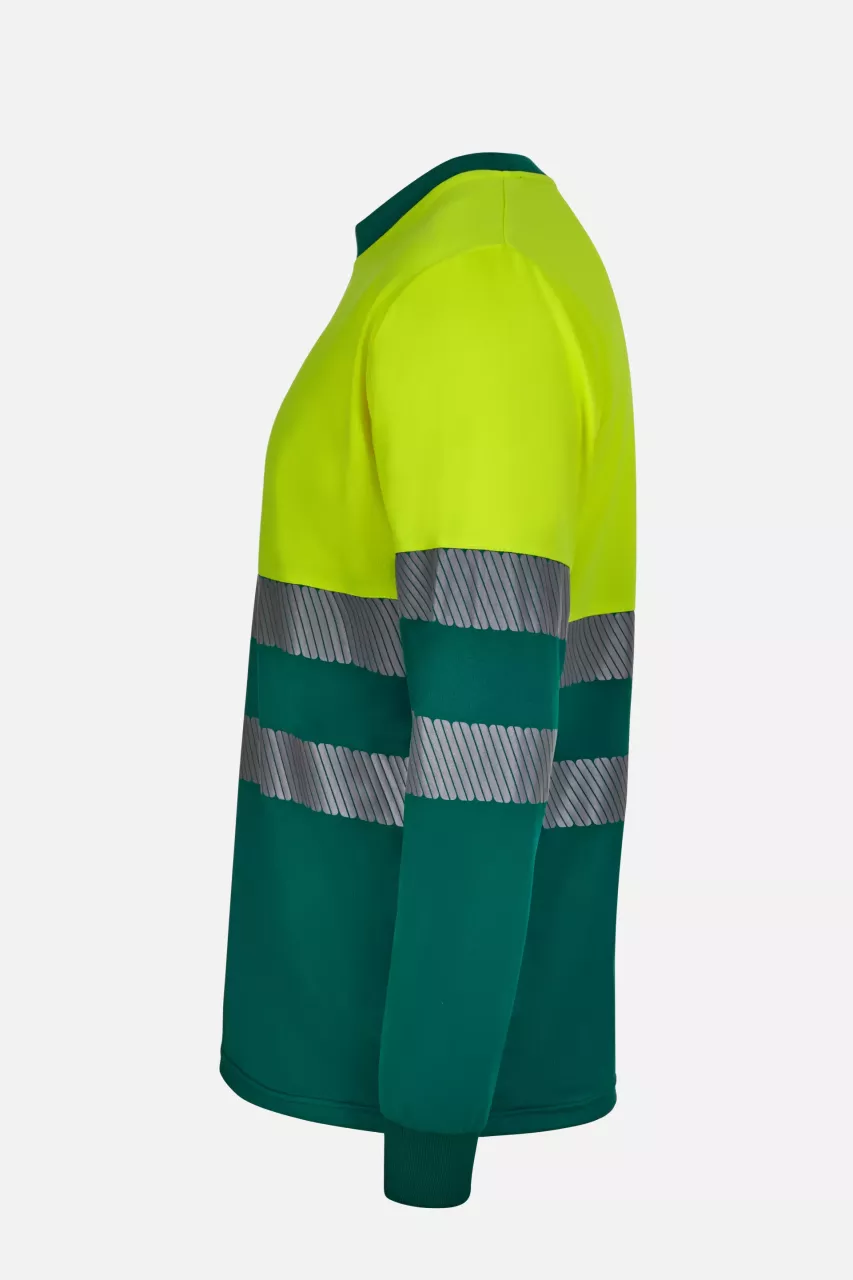 Velilla 305635-02-20-2, Warnschutz-Langarm-T-Shirt, Größe 4XL/5XL, Grün/Warngelb, image 4, gallery thumbnail