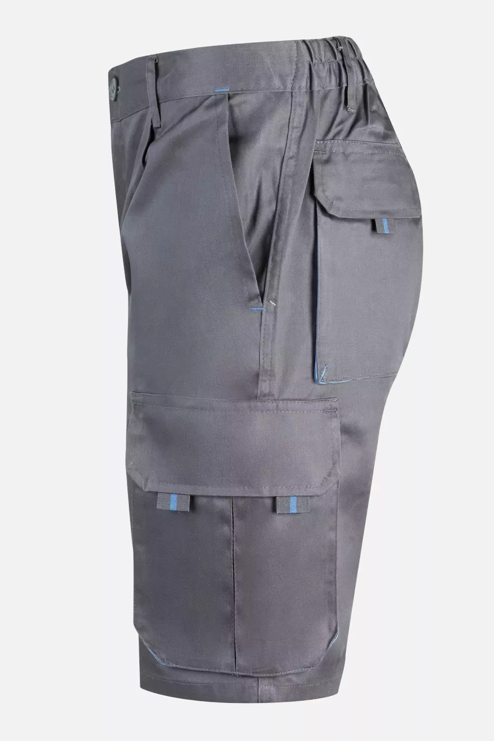 Velilla 103007-08-05, Work Shorts, Grey/Sky Blue, image 7