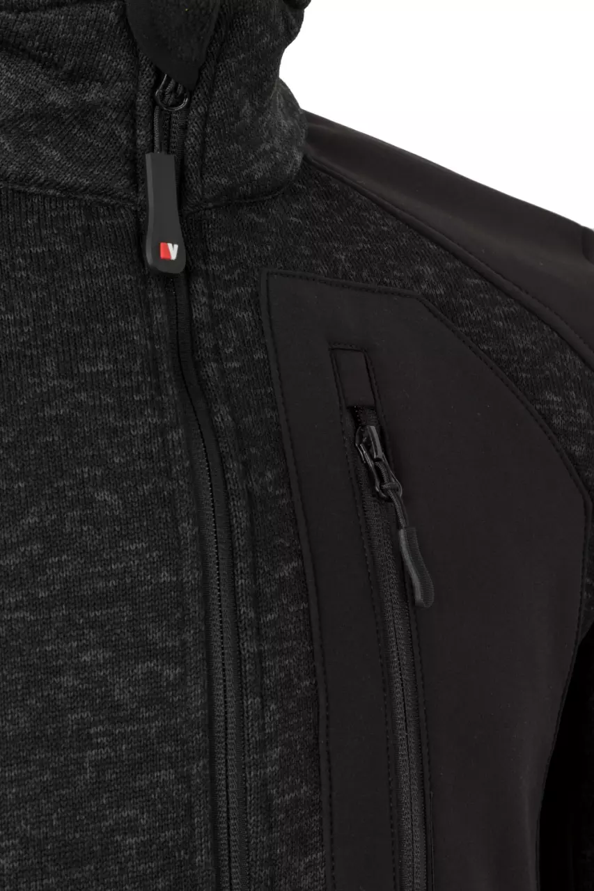 Velilla 206008-00-00, Arbeitsjacke, Meliert Schwarz/Schwarz, image 3, gallery thumbnail