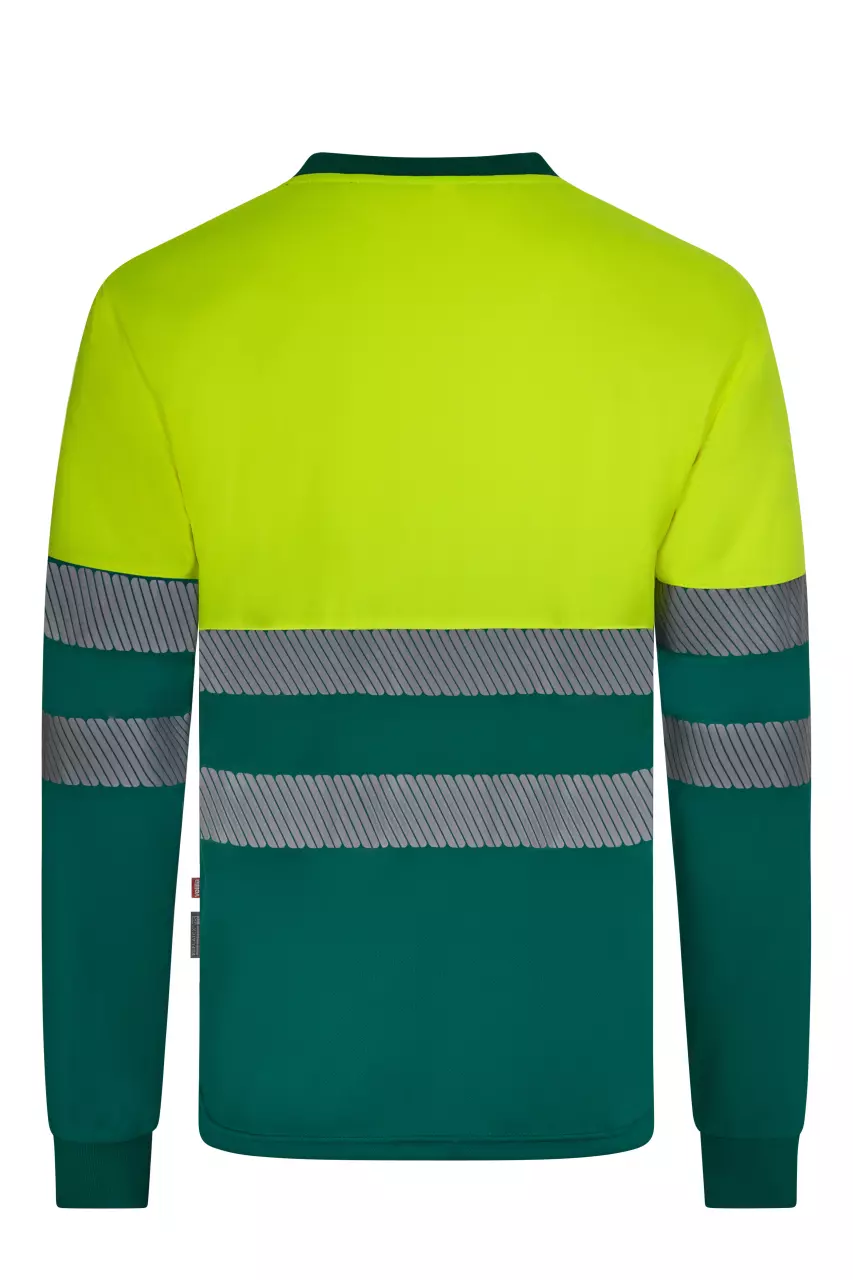 Velilla 305635-02-20, Warnschutz-Langarm-T-Shirt, Grün/Warngelb, image 3, gallery thumbnail