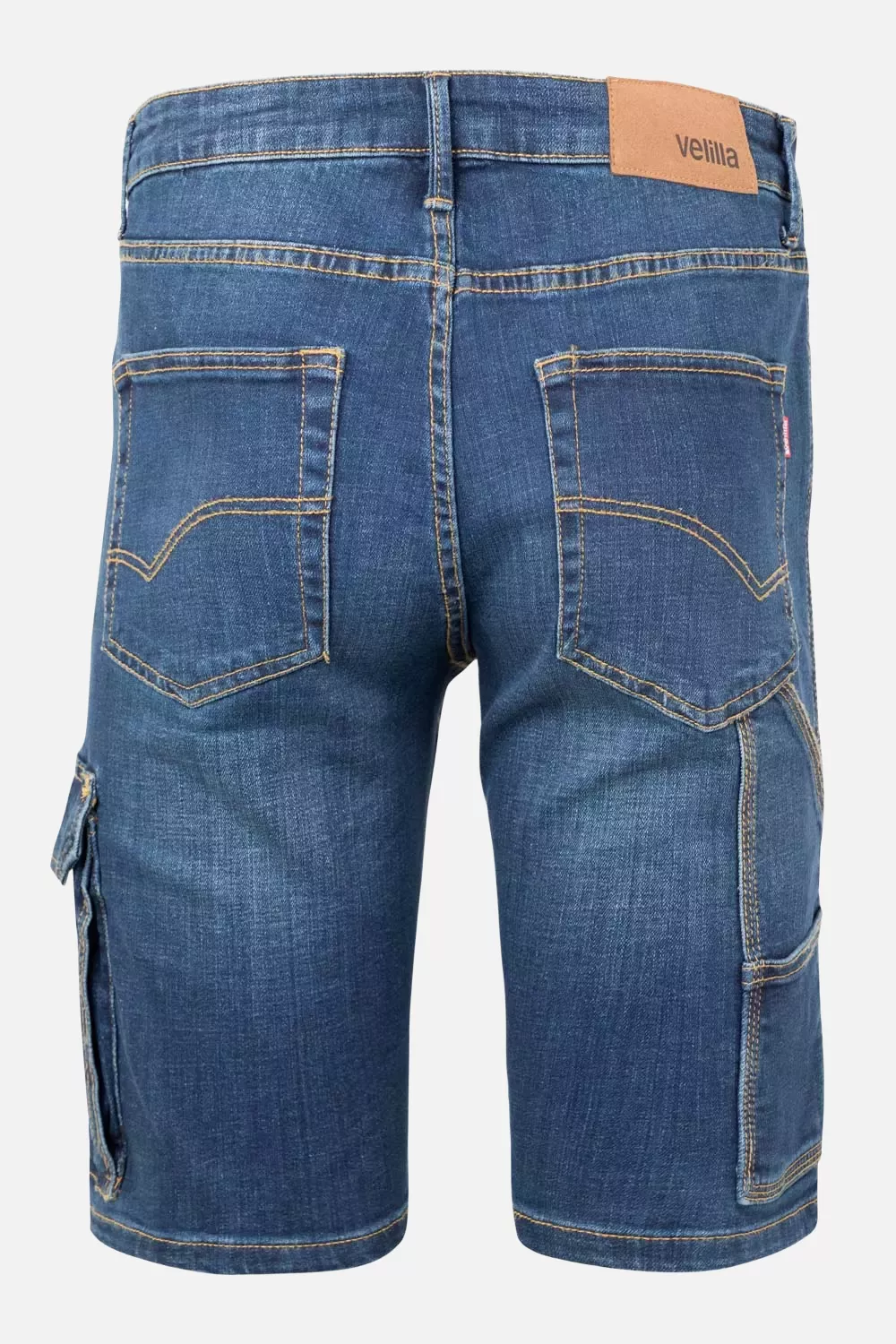 Velilla 103017S-63, Work Shorts, Blue Denim, image 6