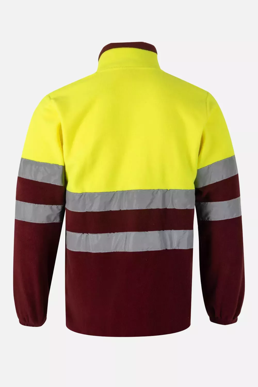 Velilla 183-18-20-2, High-Vis Fleece Jacket, Size 4XL/5XL, Maroon/Hi-Vis Yellow, image 5