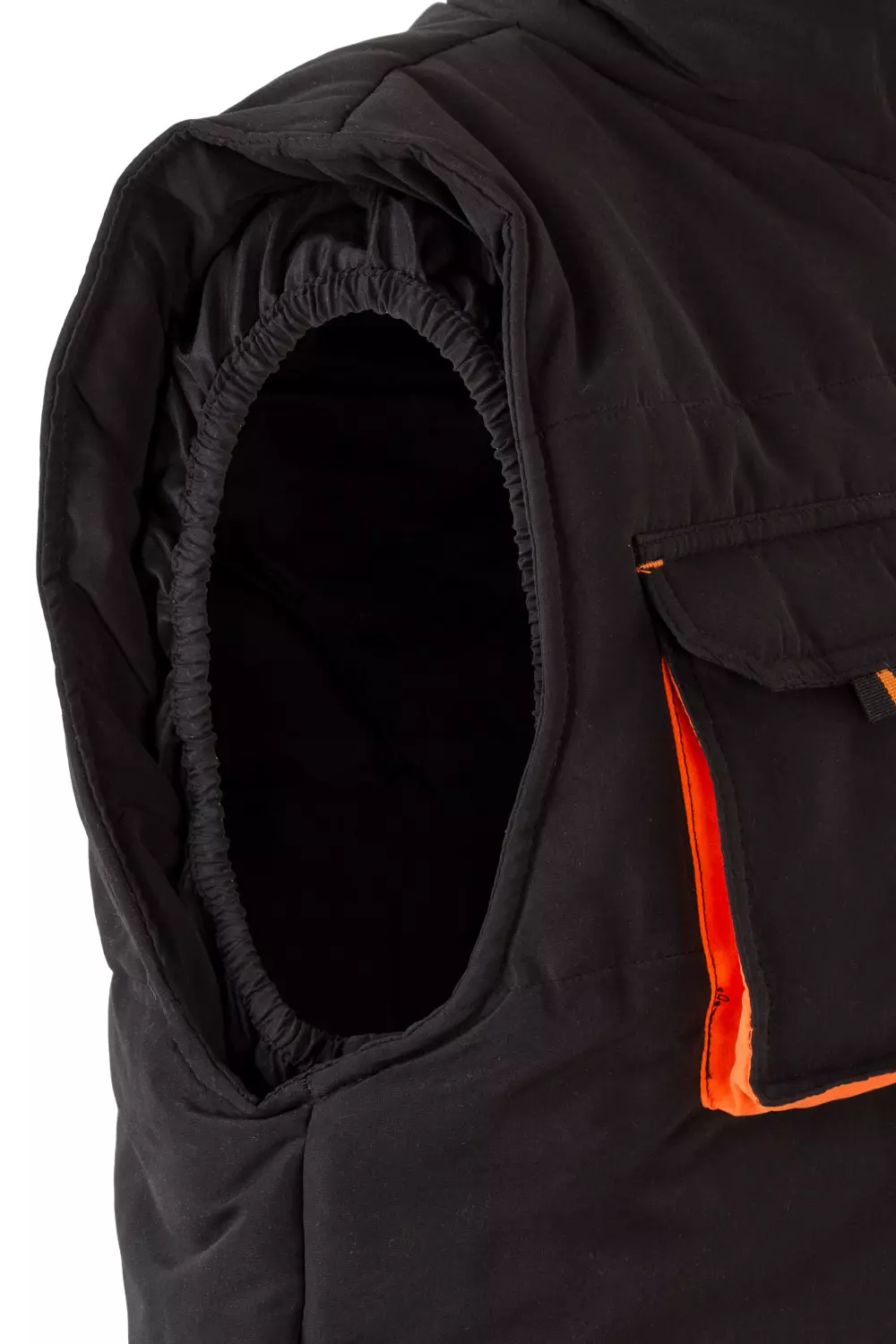 Velilla 205902-00-16, Padded Work Vest, Black/Orange, image 3