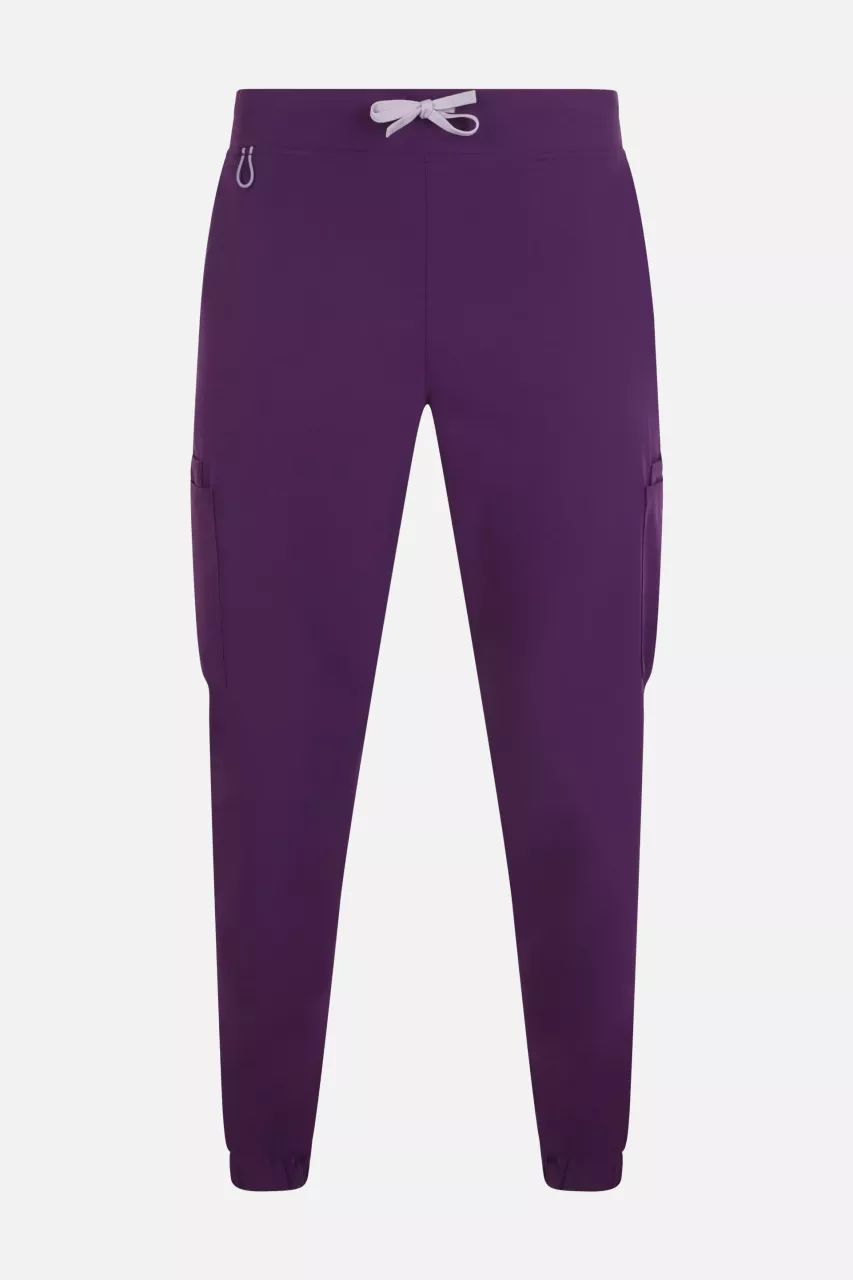 Velilla 533021S-66, Medical Joggers, Plum, image 1, gallery thumbnail