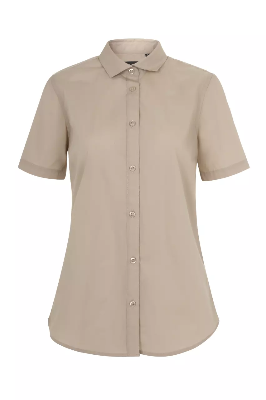 Velilla 405010-47, Kurzarm-Arbeitshemd, Hellbeige, image 1, gallery thumbnail