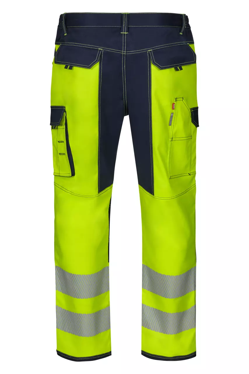 Velilla 303010S-61-20, High-Vis Work Trousers, Navy Blue/Hi-Vis Yellow, image 4, gallery thumbnail