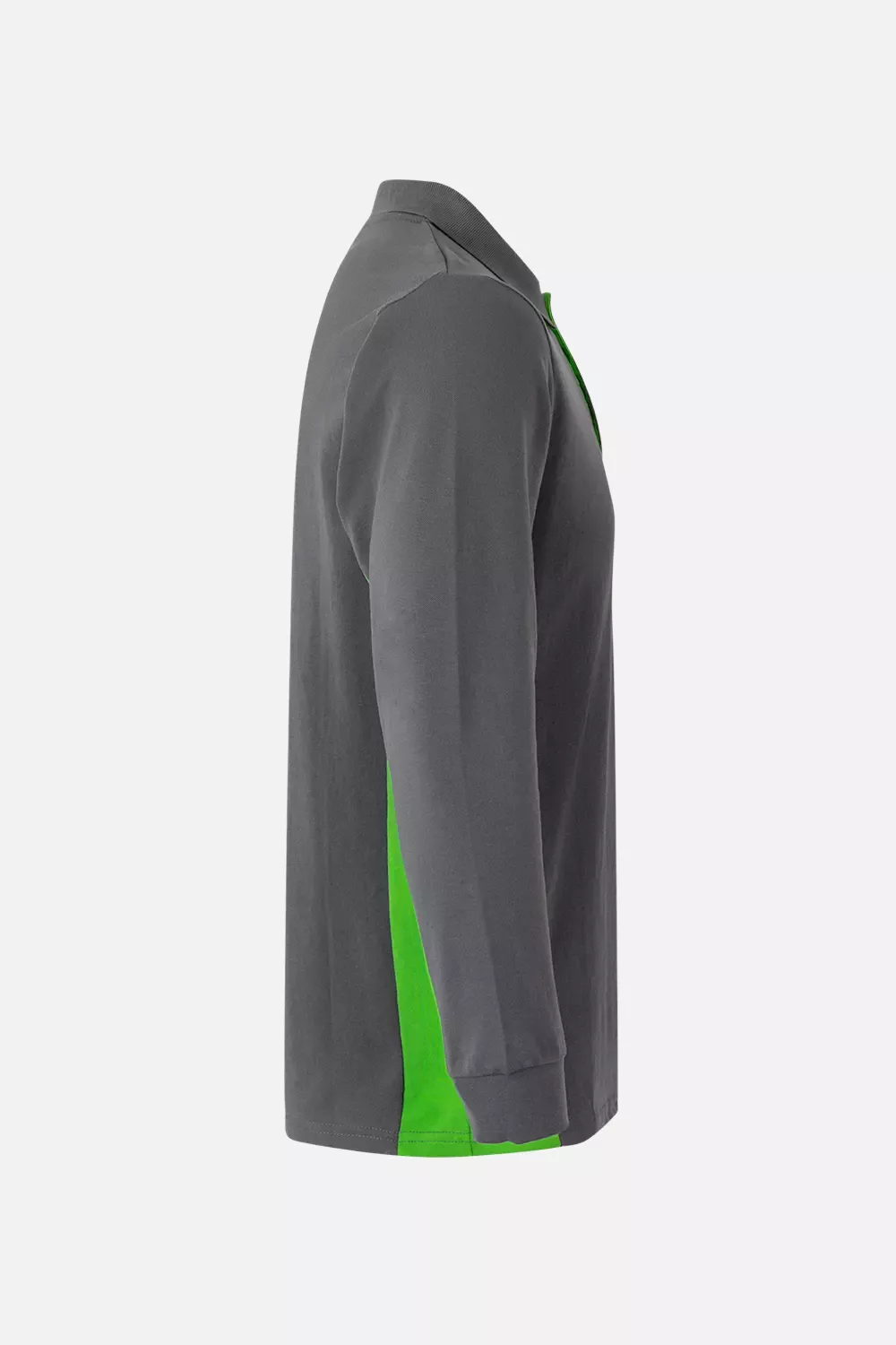 Velilla 105514-08-25, Long Sleeved Polo Shirt, Grey/Lime Green, image 2