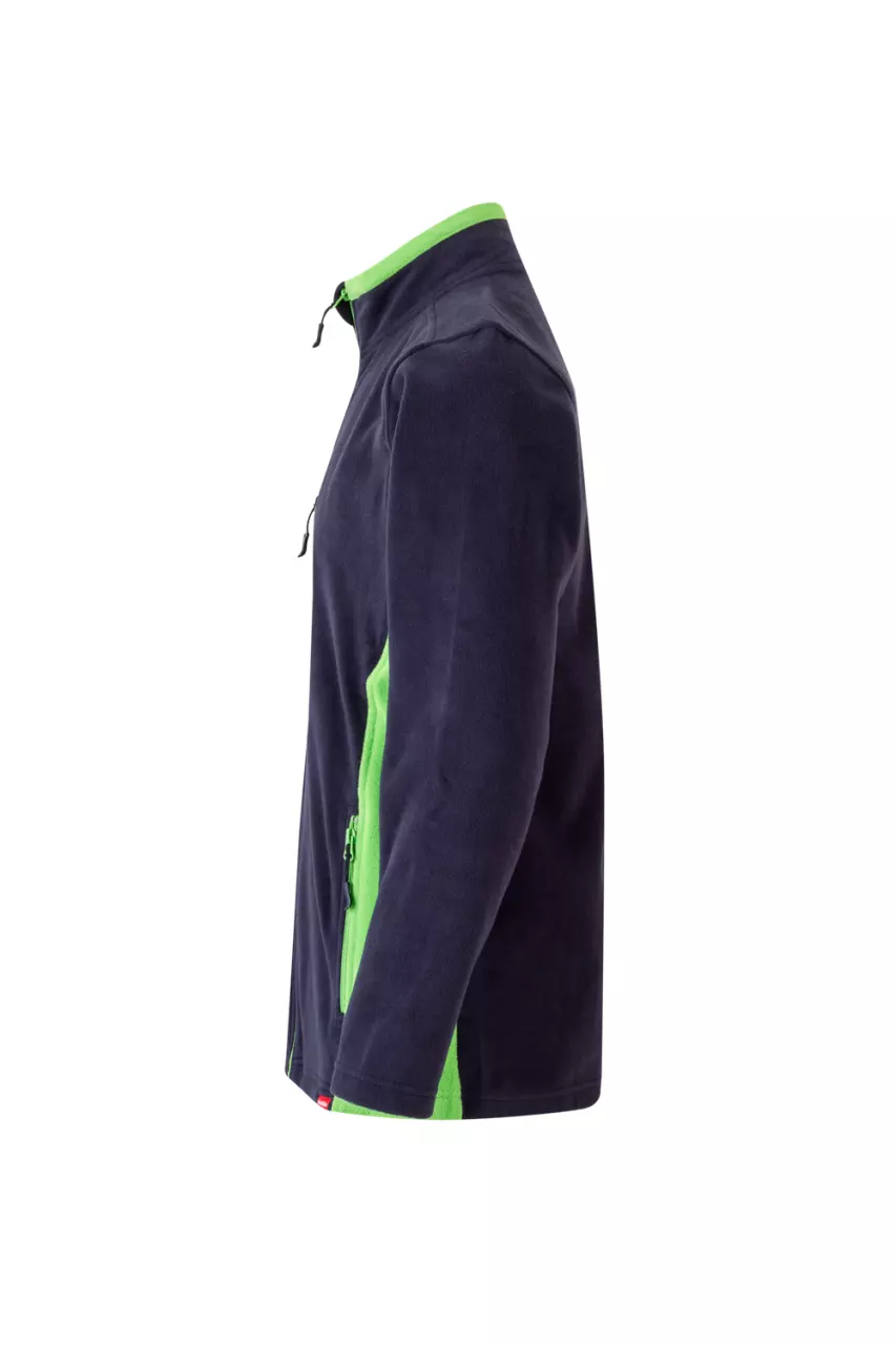 Velilla 201504-61-25, Fleece Jacket, Navy Blue/Lime Green, image 4, gallery thumbnail
