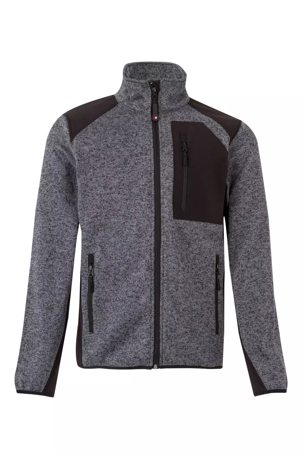 Velilla 206008-08-00, Work Jacket, Heather Grey/Black