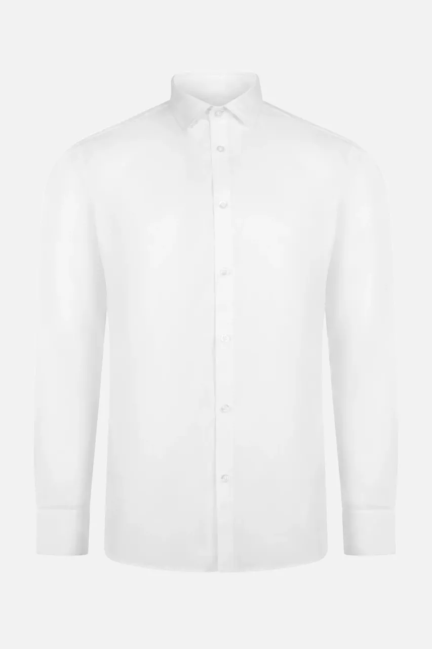 Velilla 405017S-07, Long Sleeved Work Shirt, White, image 1, gallery thumbnail