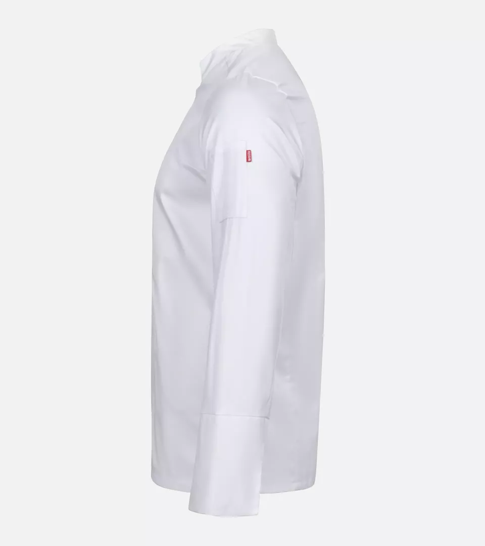 Velilla 405208A-07, Long Sleeved Chef Jacket, White, image 2, gallery thumbnail