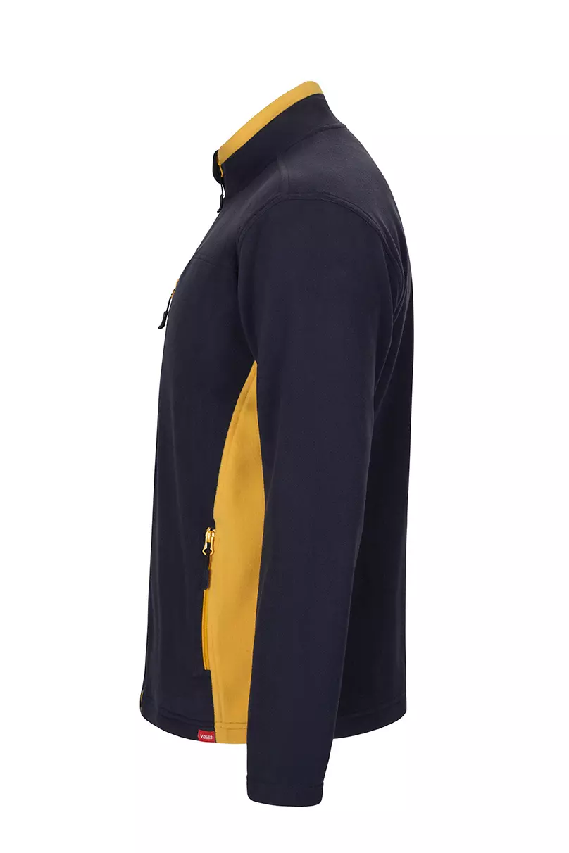 Velilla 201504-61-17, Fleece Jacket, Navy Blue/Yellow, image 2