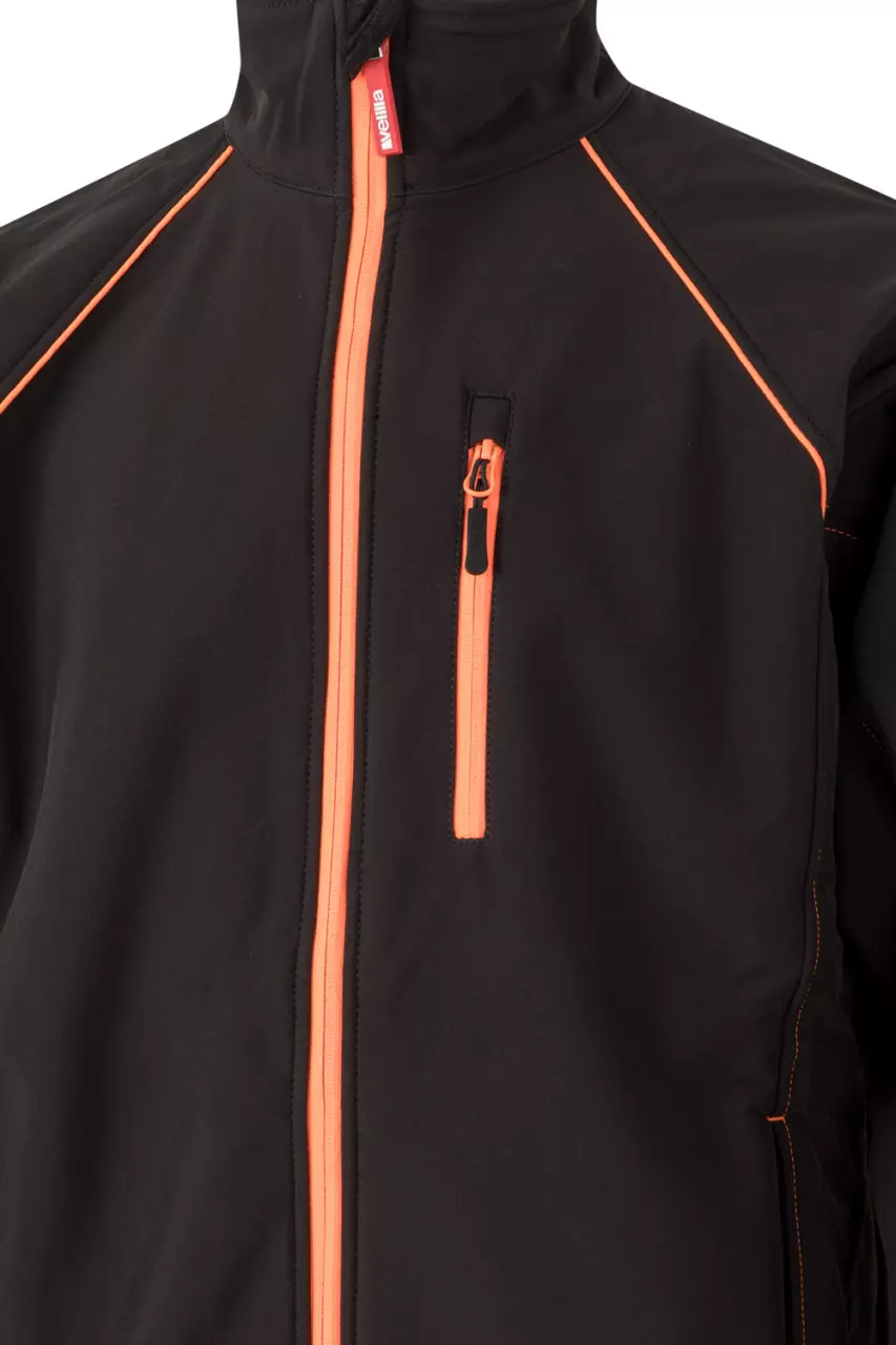 Velilla 206001-00-19, Work Jacket, Black/High-Vis Orange, image 6, gallery thumbnail