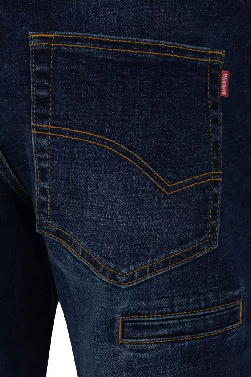 Velilla 103018S-63, Work Trousers, Blue Denim, image 4, gallery thumbnail