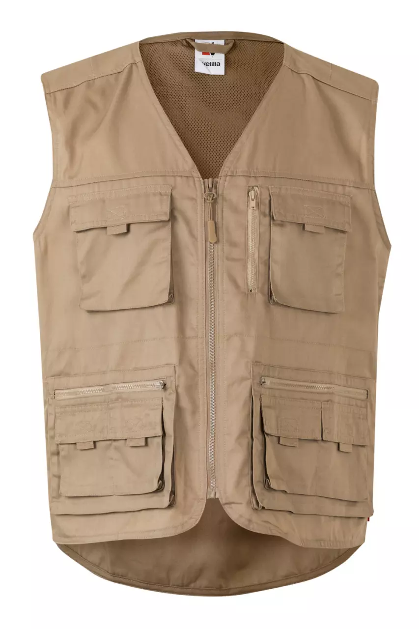 Velilla 105901-46, Work Vest, Sand Beige
