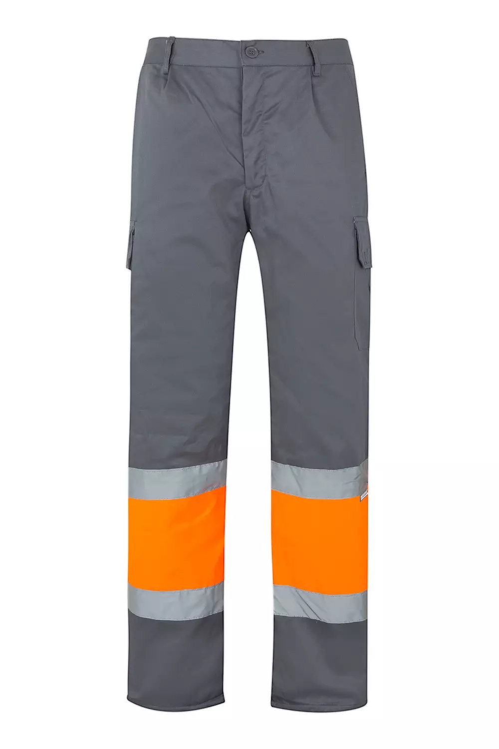 Velilla 0157-08-19-2, High-Vis Trousers, Size 4XL/5XL, Grey/Hi-Vis Orange