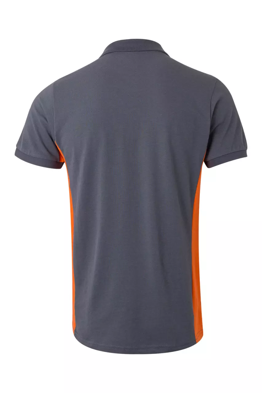 Velilla 105504-08-16, Polo Shirt, Grey/Orange, image 3, gallery thumbnail