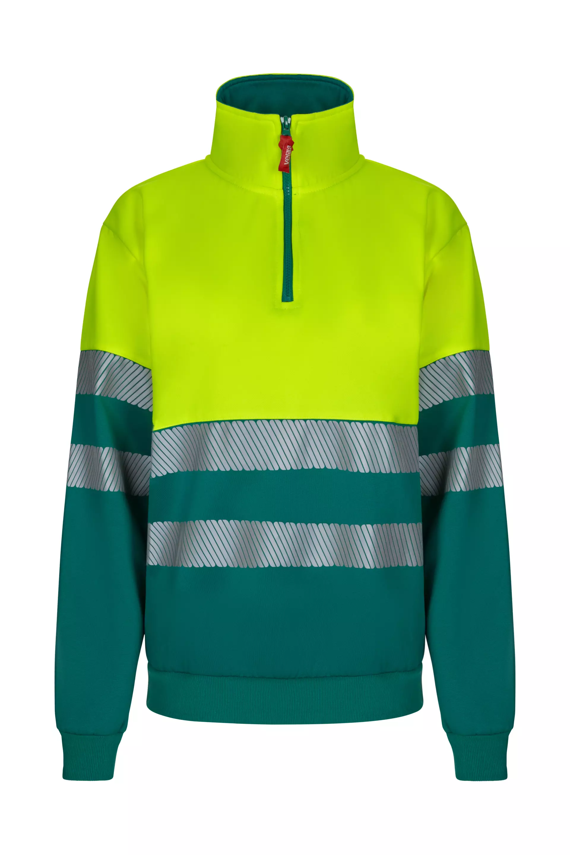 Velilla 305703-02-20, High-Vis Sweatshirt, Green/Hi-Vis Yellow