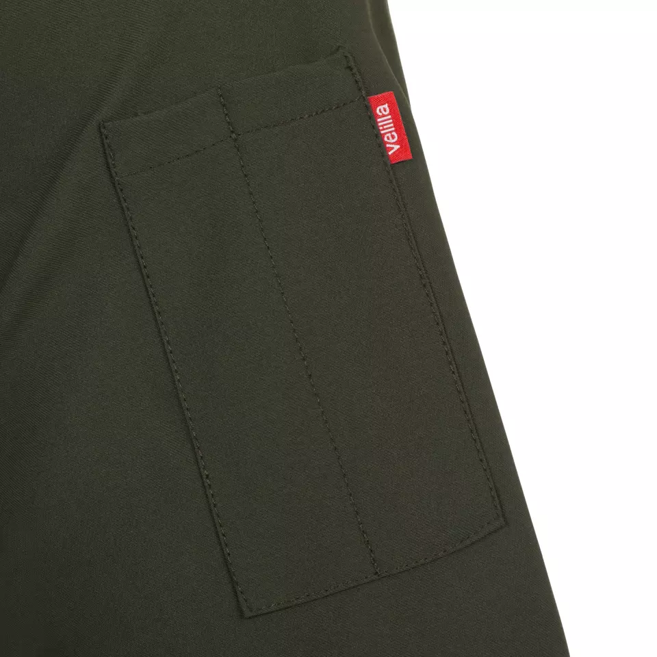 Velilla 405209-36, Short-Sleeved Chef Jacket, Olive Green, image 6, gallery thumbnail
