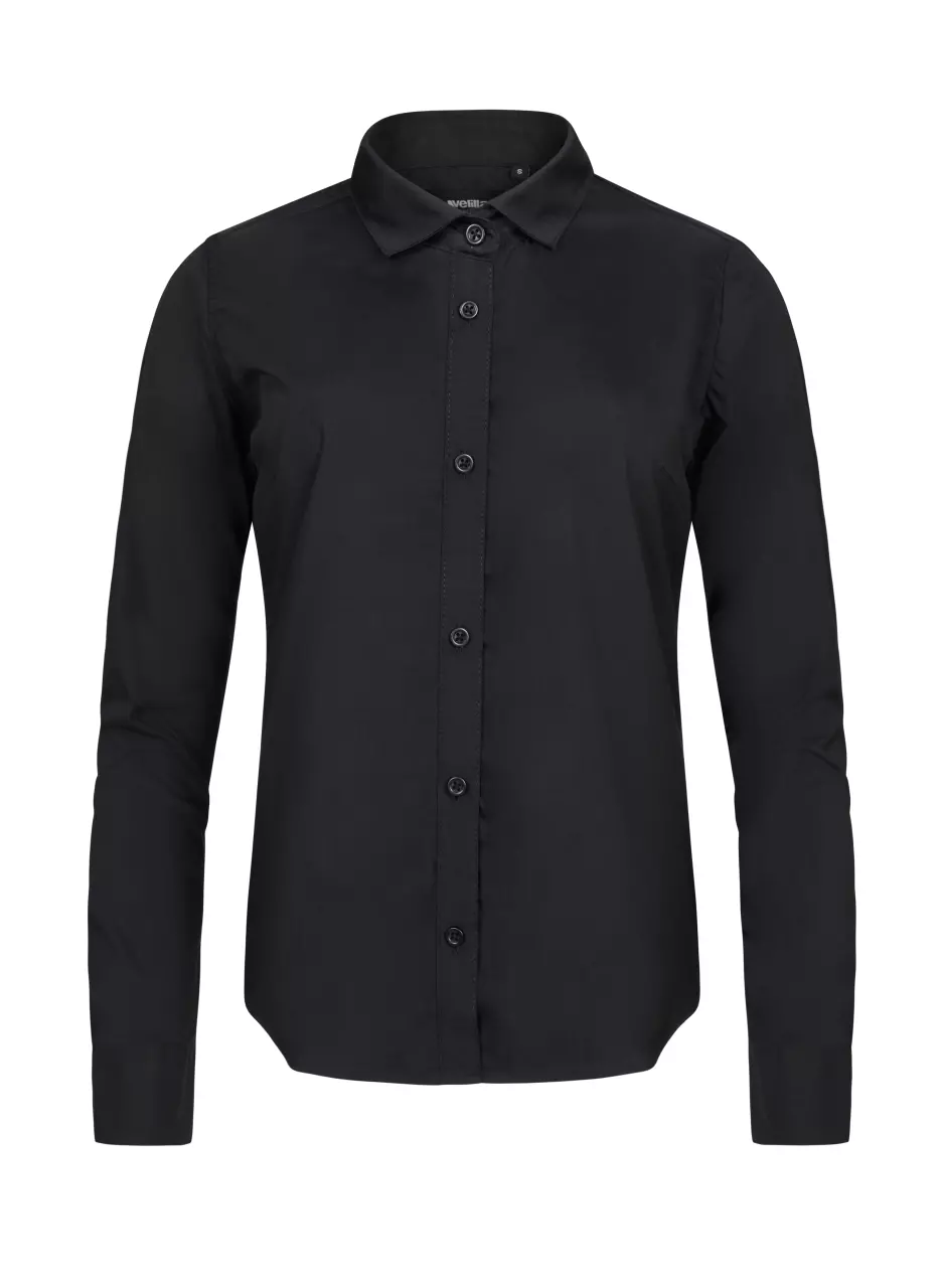 Velilla 405011-00, Long Sleeved Work Shirt, Black