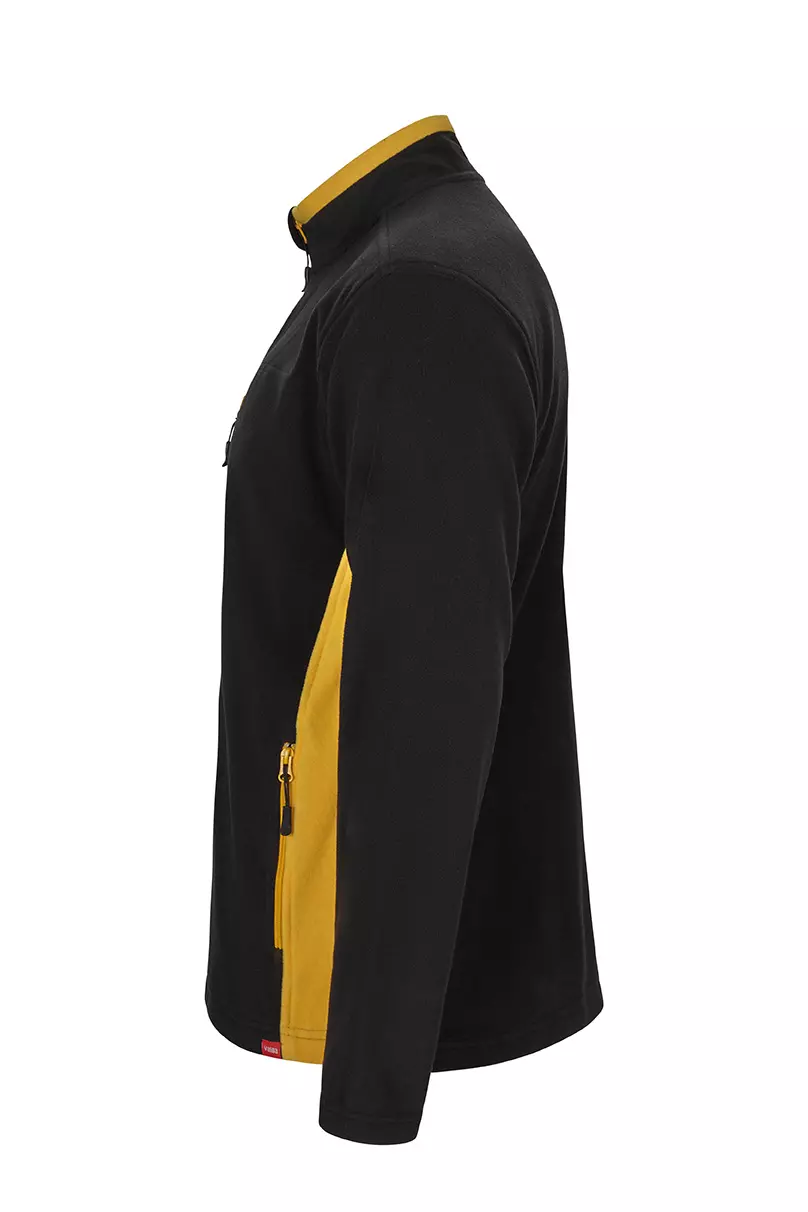 Velilla 201504-00-17, Fleece Jacket, Black/Yellow, image 2