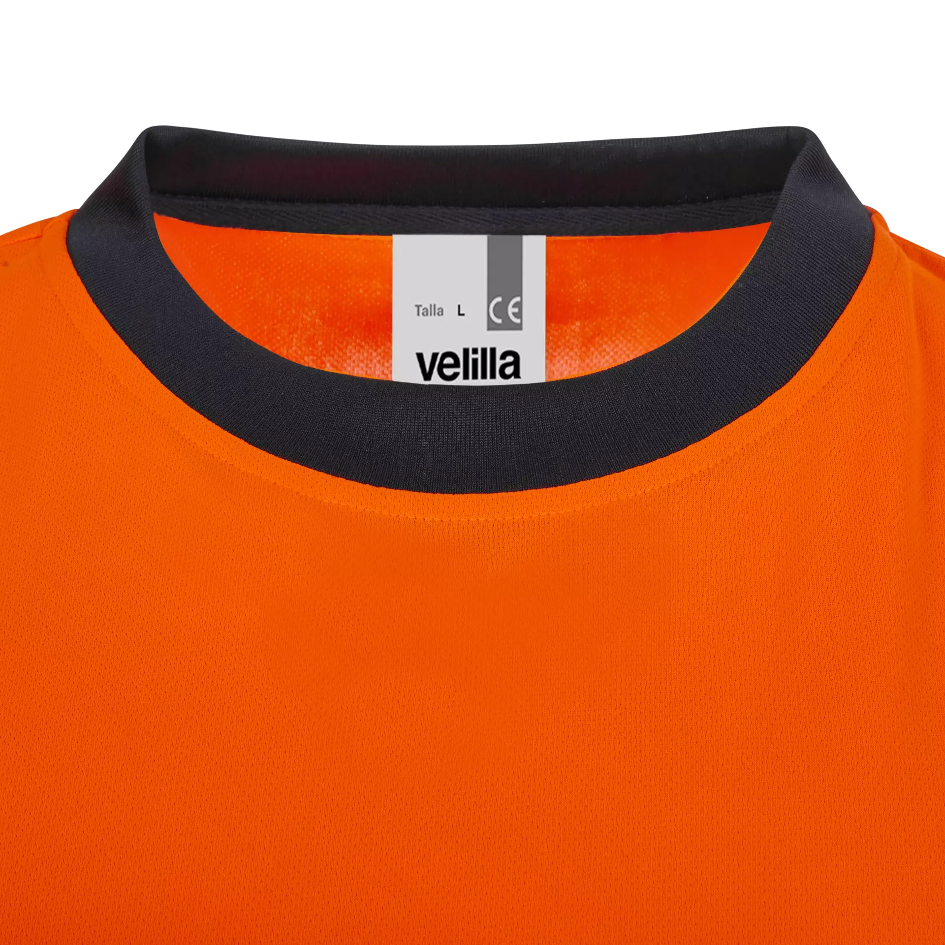 Velilla 305635-61-19, Warnschutz-Langarm-T-Shirt, Marineblau/Warnorange, image 3