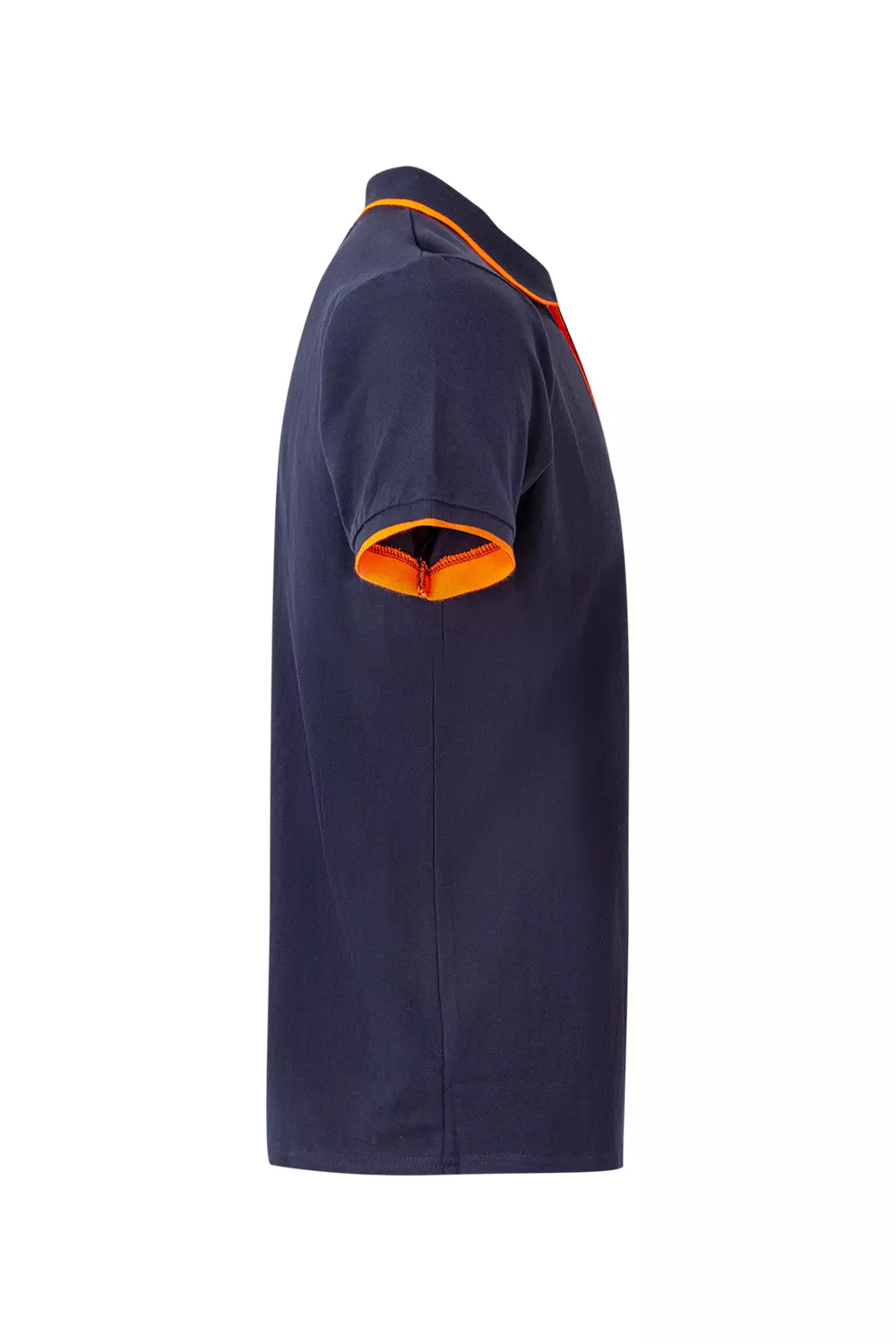 Velilla 105505-61-19, Polo Shirt, Navy Blue/Hi-Vis Orange, image 2