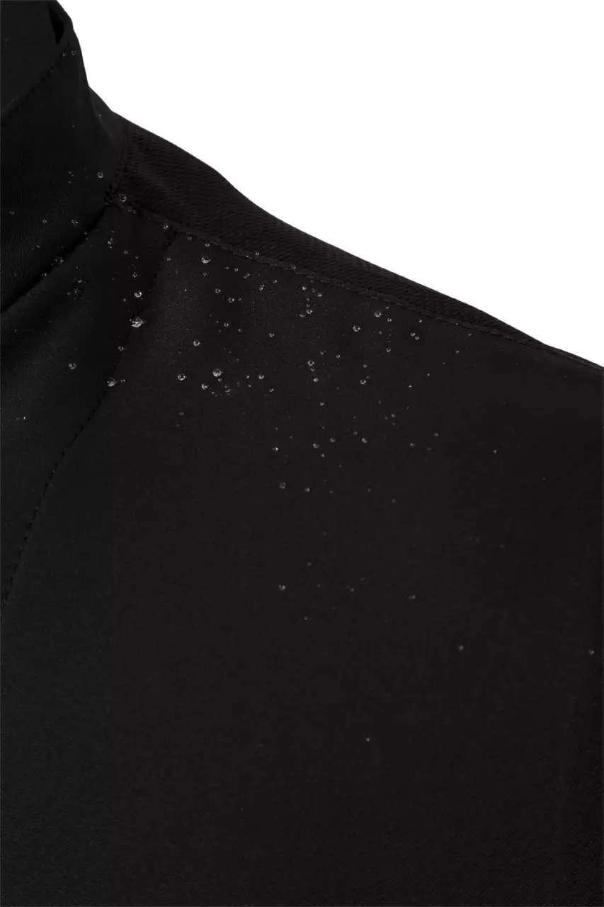 Velilla 405209-00, Short-Sleeved Chef Jacket, Black, image 4, gallery thumbnail