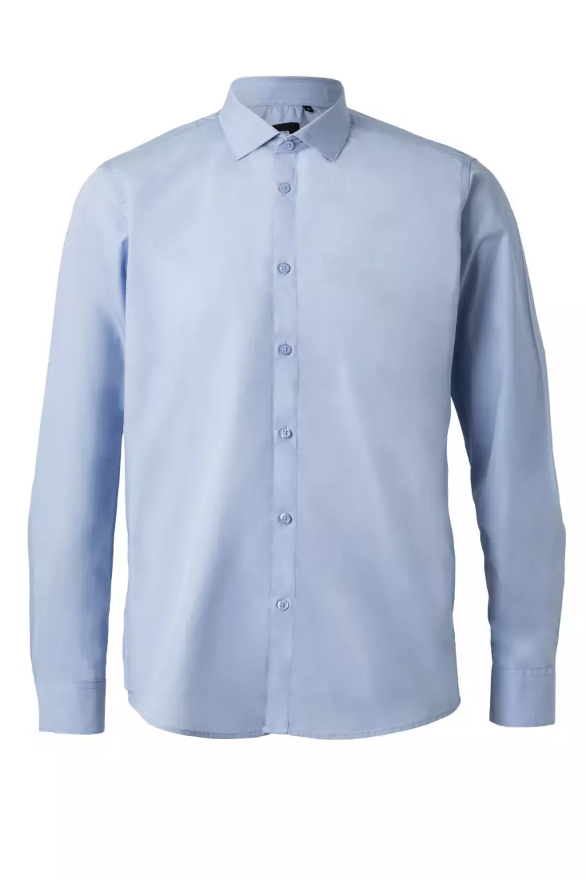 Velilla 405009-05, Long Sleeved Work Shirt, Sky Blue