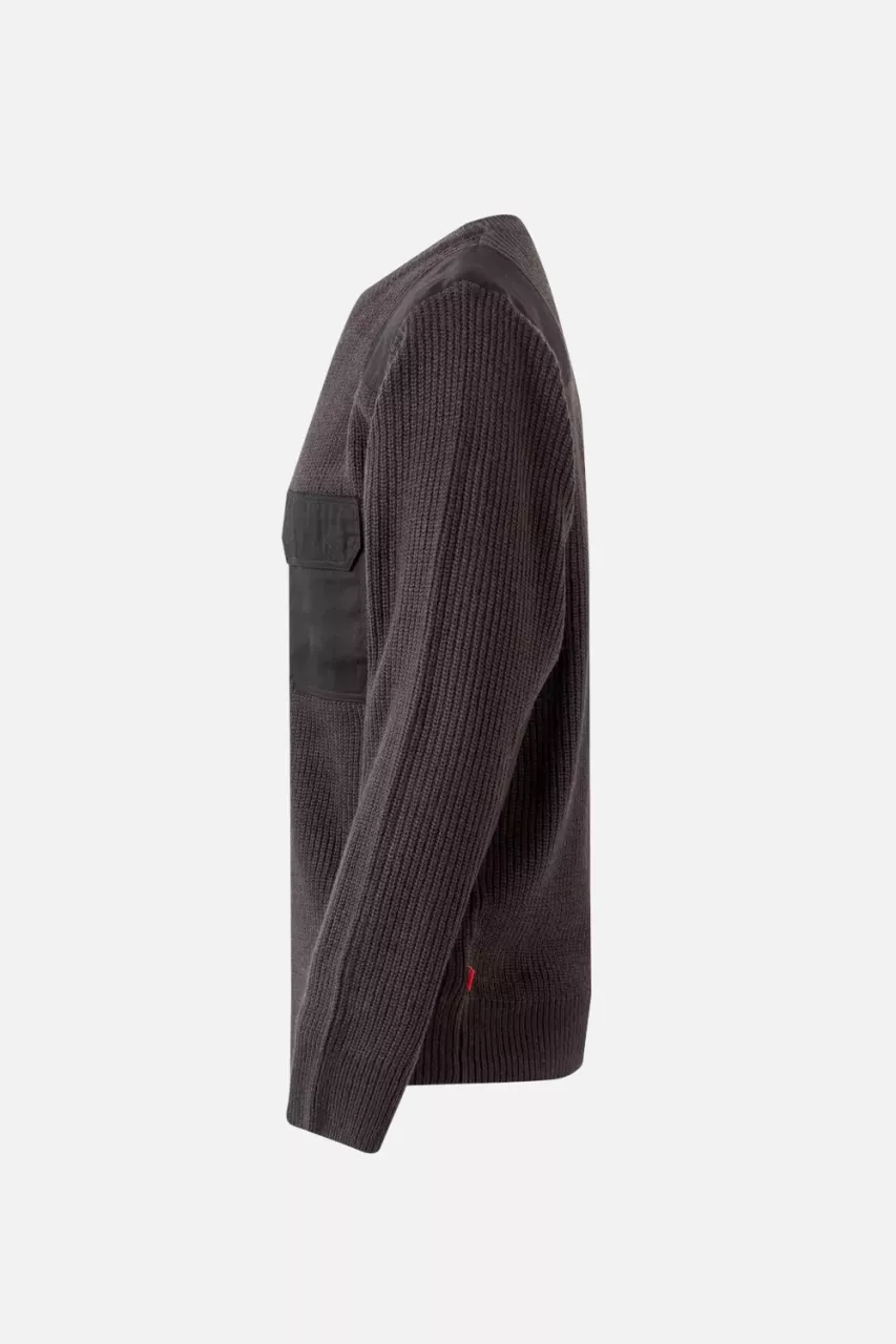 Velilla 100-08, Work Sweater, Grey, image 4, gallery thumbnail