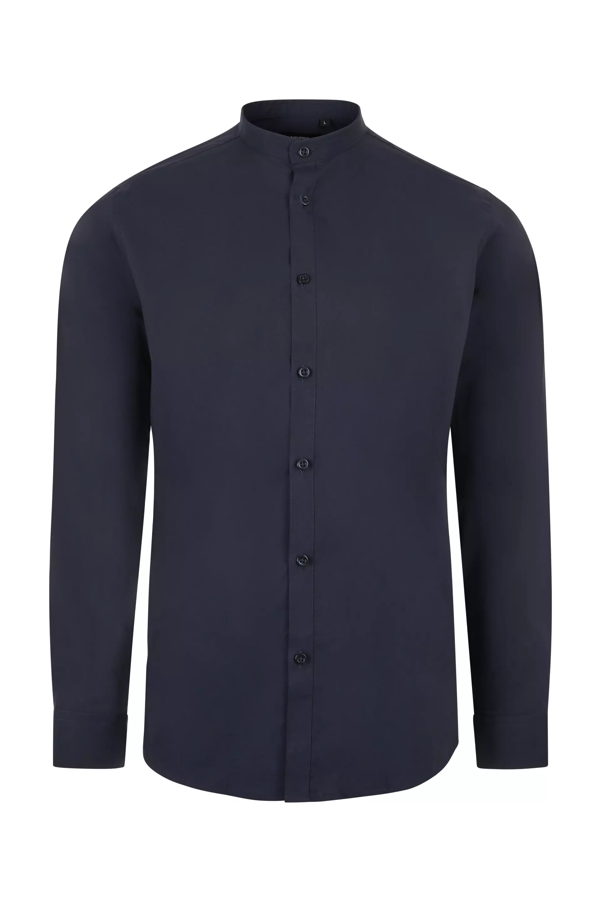 Velilla 405013S-61, Langarm-Arbeitshemd mit Stehkragen, Marineblau