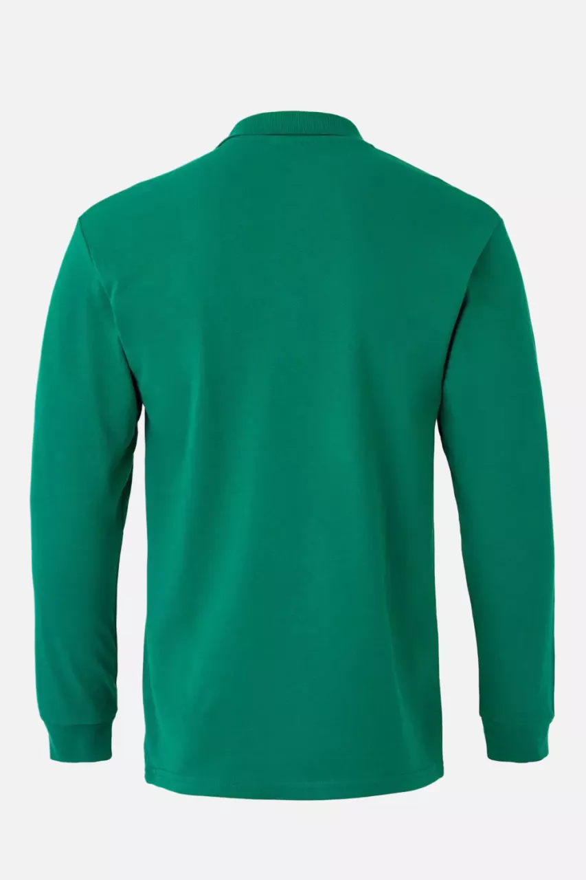 Velilla 105503-02, Long Sleeved Polo Shirt, Green, image 3, gallery thumbnail