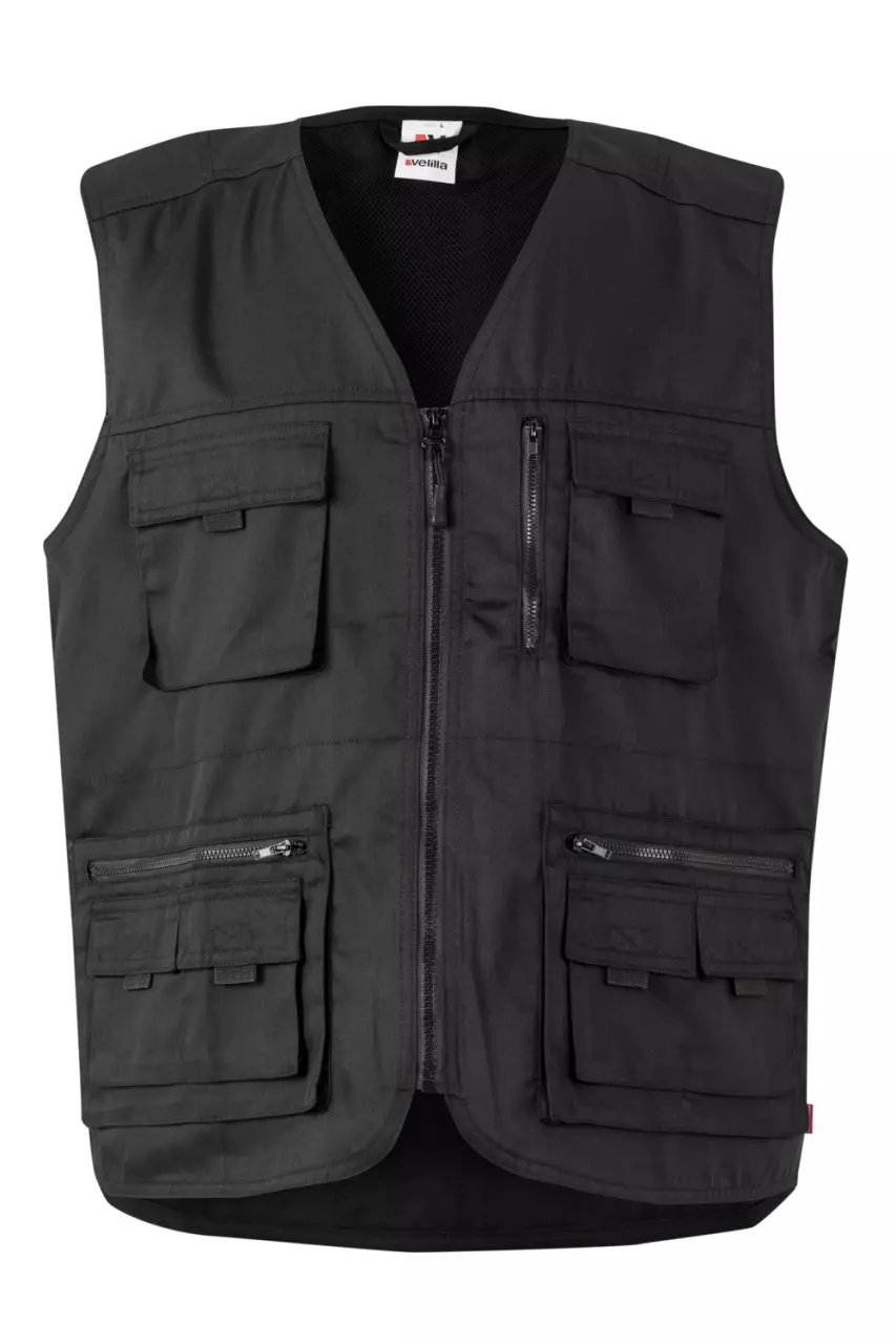 Velilla 105901-00, Work Vest, Black, image 1, gallery thumbnail