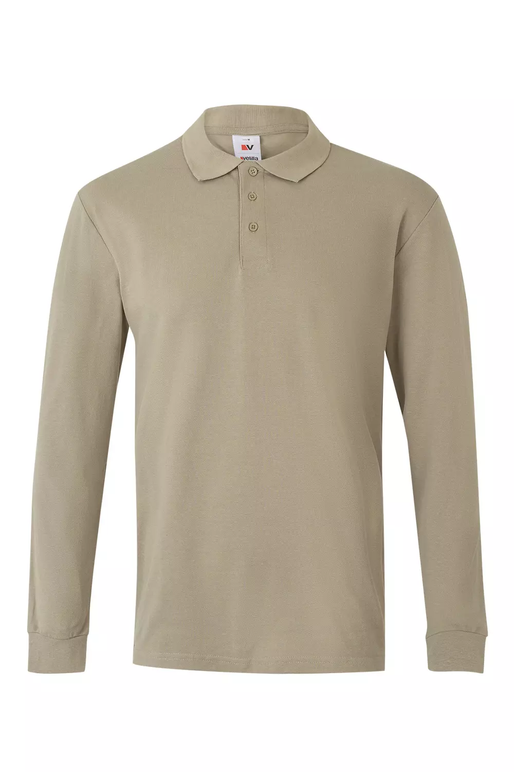Velilla 105503-46, Long Sleeved Polo Shirt, Sand Beige