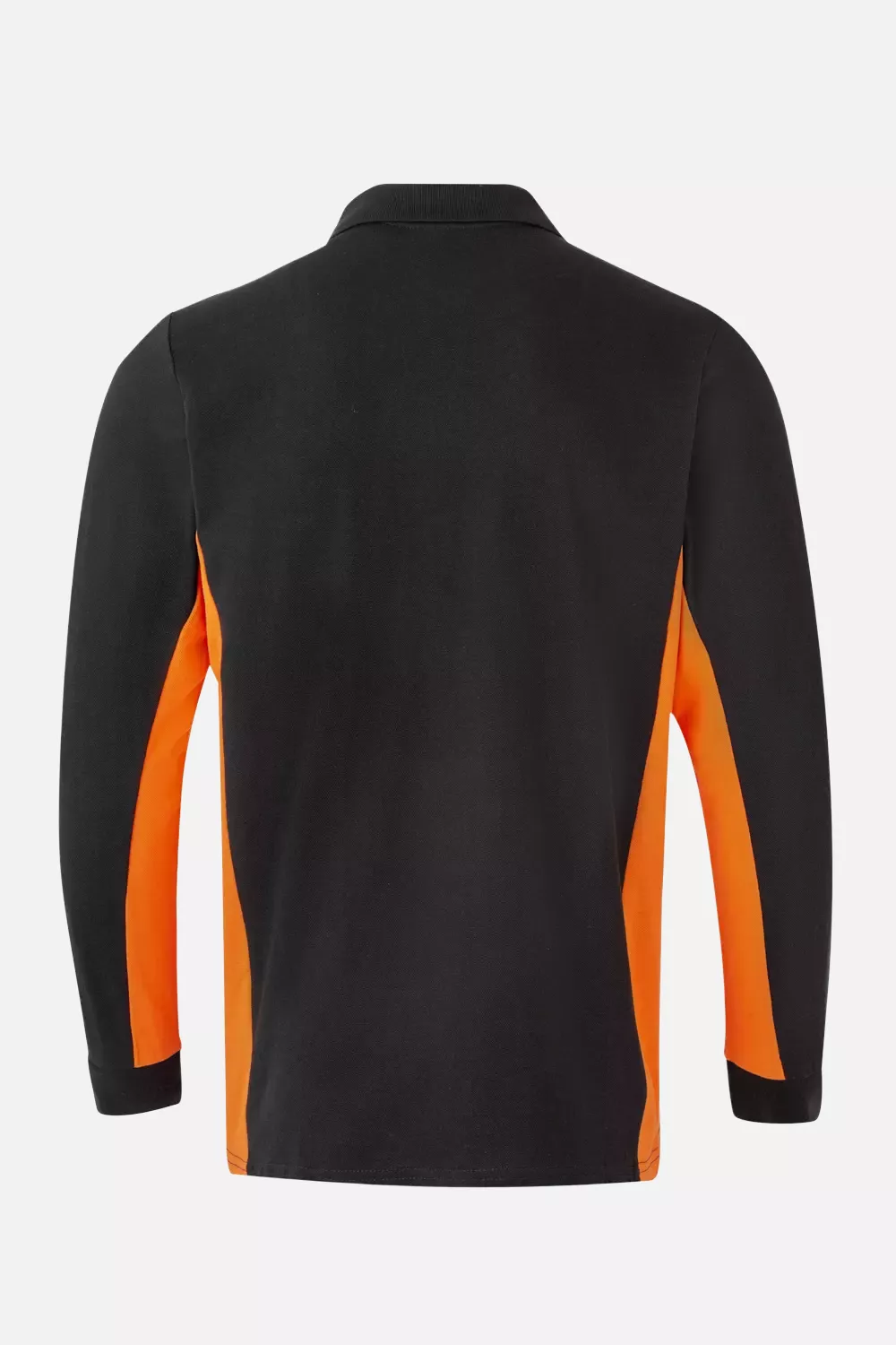 Velilla 105514-00-16, Long Sleeved Polo Shirt, Black/Orange, image 3