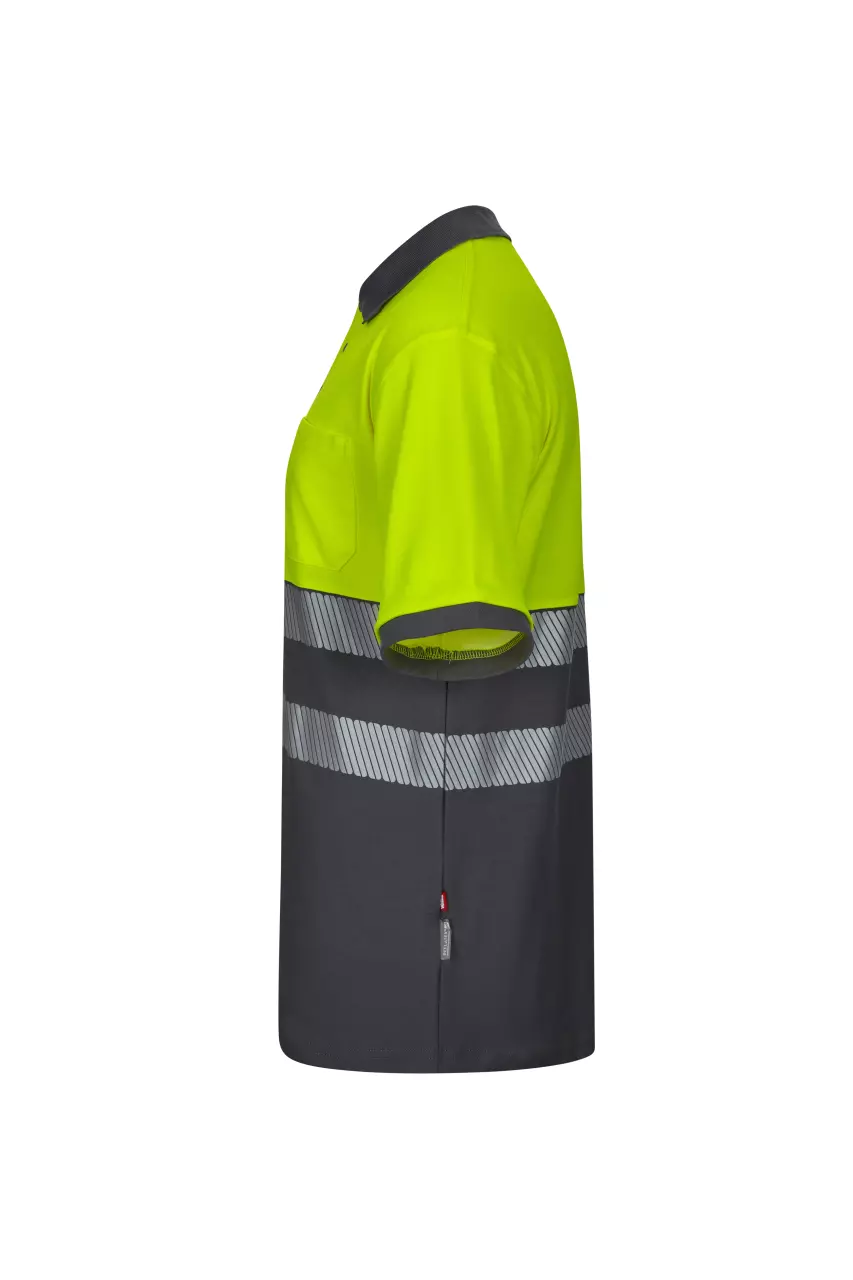 Velilla 305523-08-20, Warnschutz-Poloshirt Kurzarm, Grau/Warngelb, image 2, gallery thumbnail