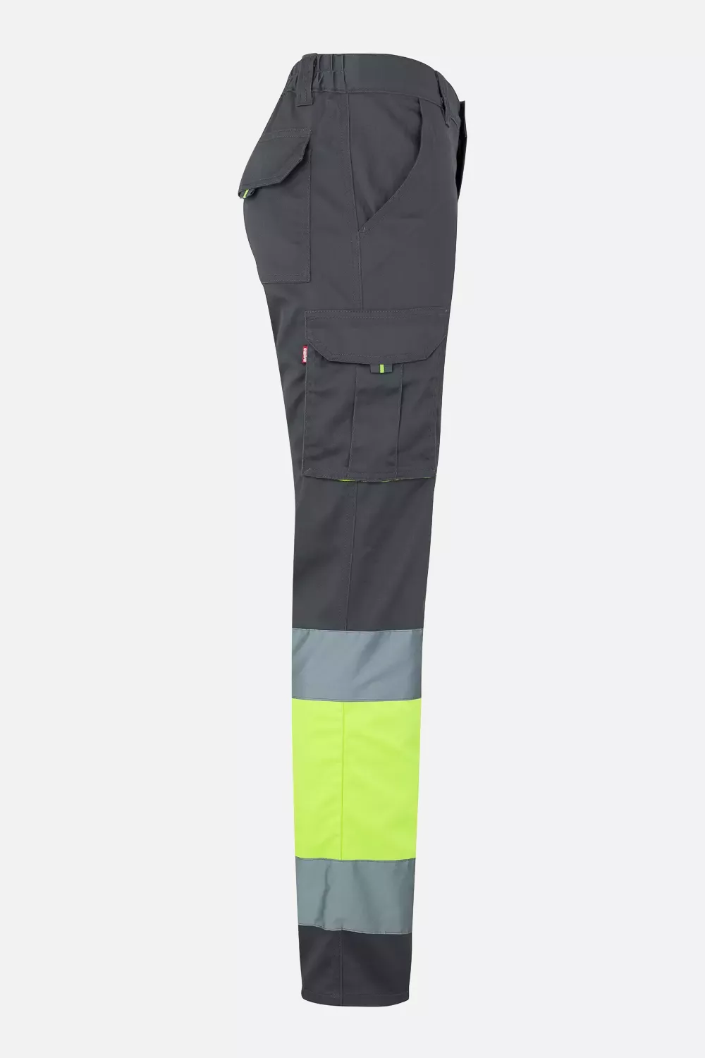 Velilla 303002S-08-20-2, High-Vis Work Trousers, Size 4XL/5XL, Grey/Hi-Vis Yellow, image 4