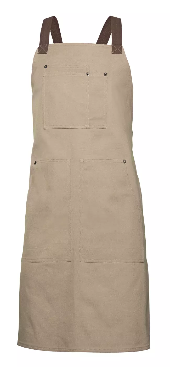 Velilla 404211B-46-49, Work Apron, Sand Beige/Brown, image 1