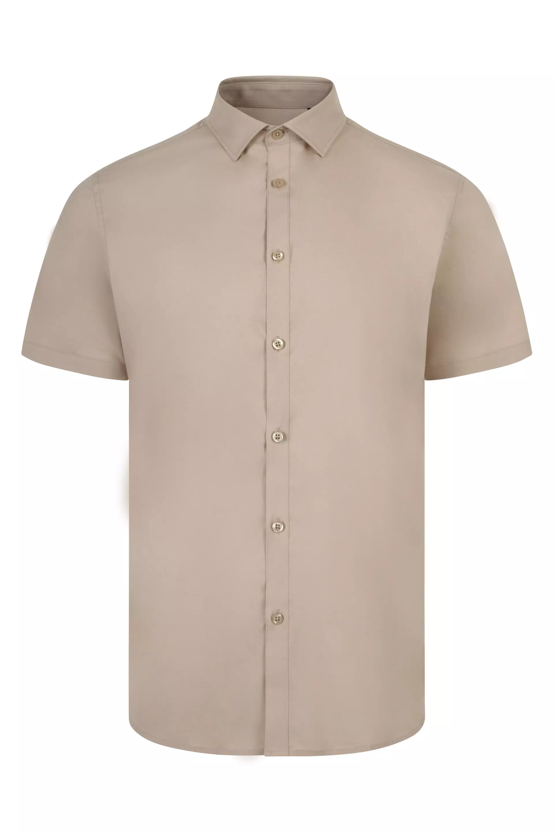 Velilla 405016S-47, Kurzarm-Arbeitshemd, Hellbeige, image 1