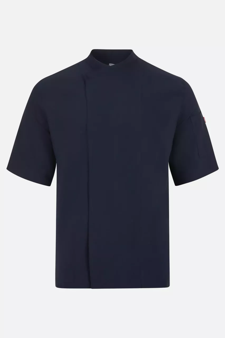 Velilla 405209-61, Short-Sleeved Chef Jacket, Navy Blue, image 1, gallery thumbnail