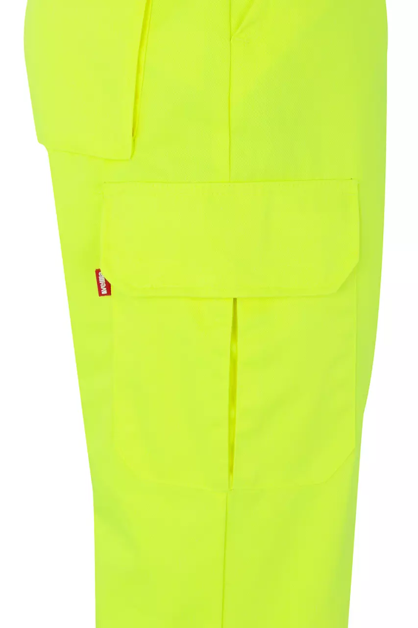 Velilla 303006-20, High-Vis Work Trousers, Hi-Vis Yellow, image 4, gallery thumbnail