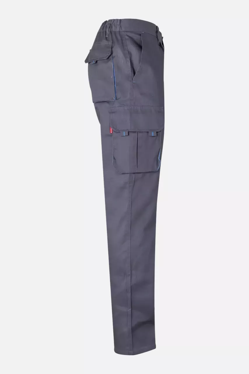 Velilla 103004-08-05, Work Trousers, Grey/Sky Blue, image 7, gallery thumbnail
