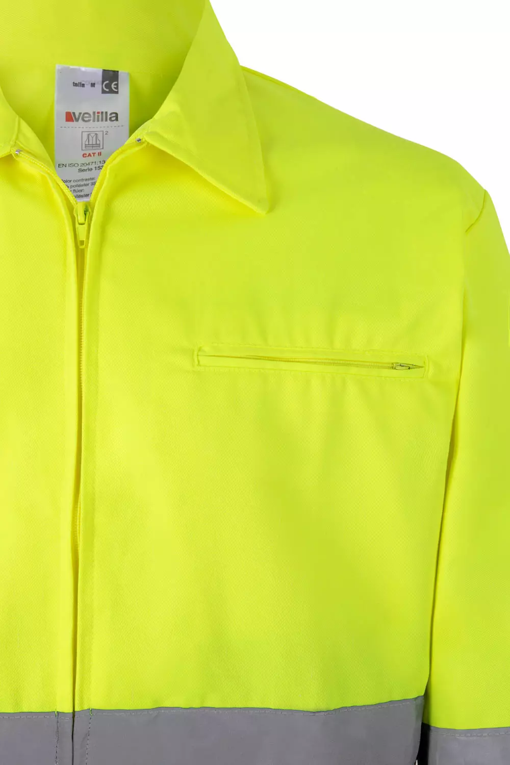Velilla 0153-08-20, High-Vis Jacket, Grey/High-Vis Yellow, image 2
